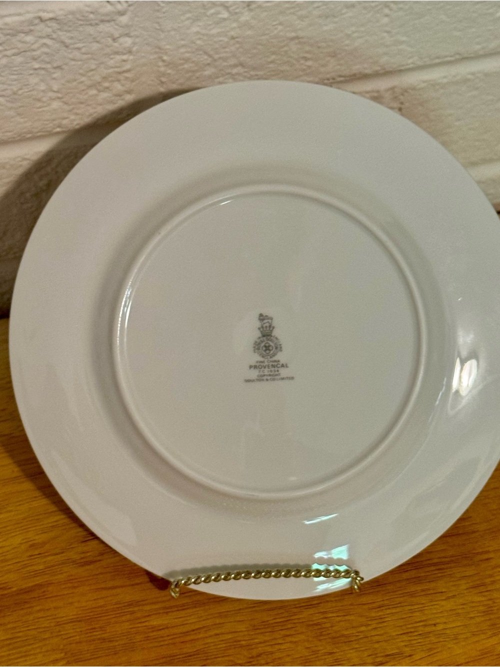 Royal Doulton Provencal Salad Plate TC 1034 Green Floral Design - Picture 5 of 5